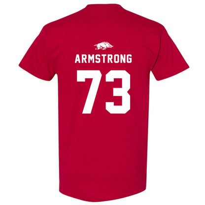 Arkansas - NCAA Football : Brooks Edmonson Away Shersey Short Sleeve T-Shirt