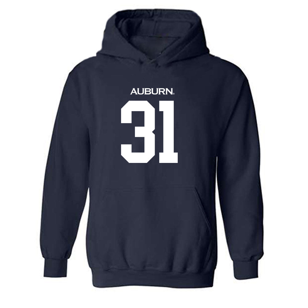 Auburn - NCAA Football : Justin Gordon Replica Shersey Hooded Sweatshirt