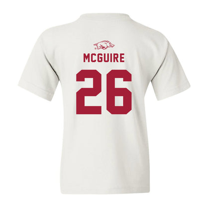 Arkansas - NCAA Baseball : Tate McGuire - Youth T-Shirt Replica Shersey