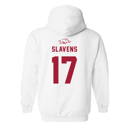 Arkansas - NCAA Baseball : Brady Slavens - Hooded Sweatshirt Replica Shersey