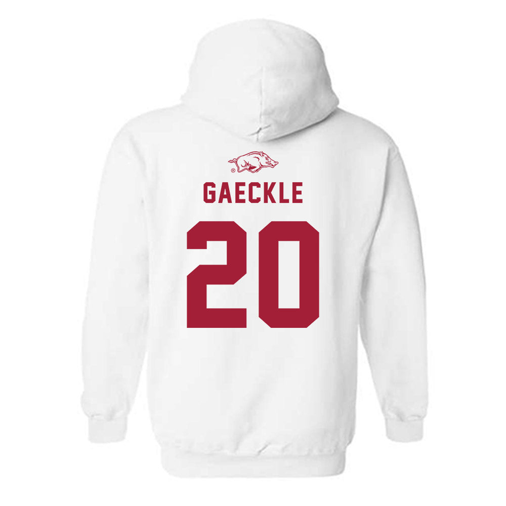 Arkansas - NCAA Baseball : Gabe Gaeckle - Hooded Sweatshirt Replica Shersey