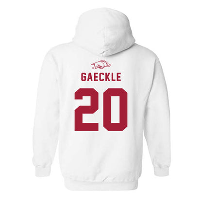 Arkansas - NCAA Baseball : Gabe Gaeckle - Hooded Sweatshirt Replica Shersey