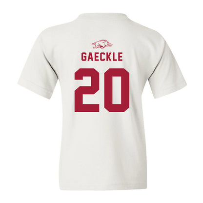 Arkansas - NCAA Baseball : Gabe Gaeckle - Youth T-Shirt Replica Shersey