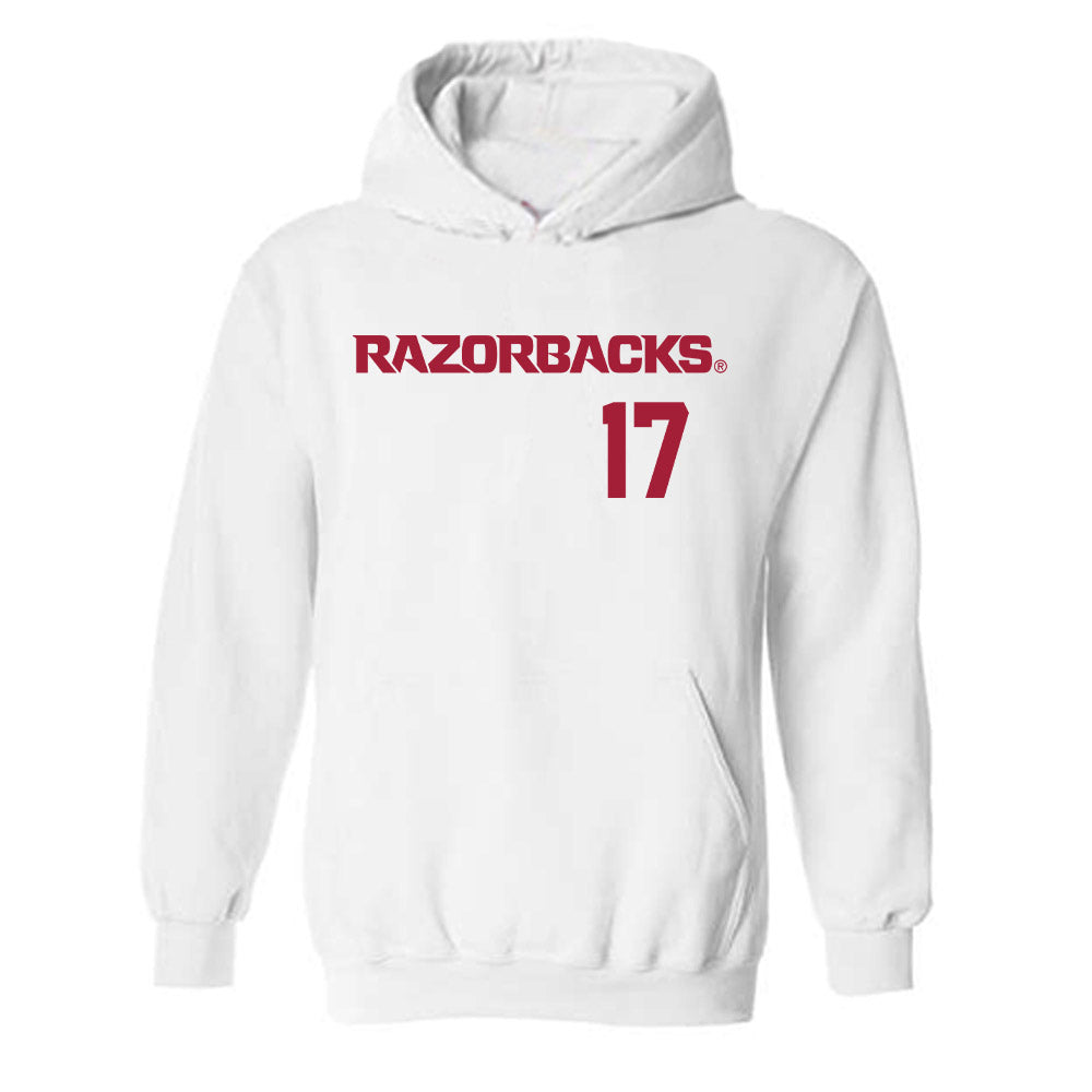 Arkansas - NCAA Baseball : Brady Slavens - Hooded Sweatshirt Replica Shersey