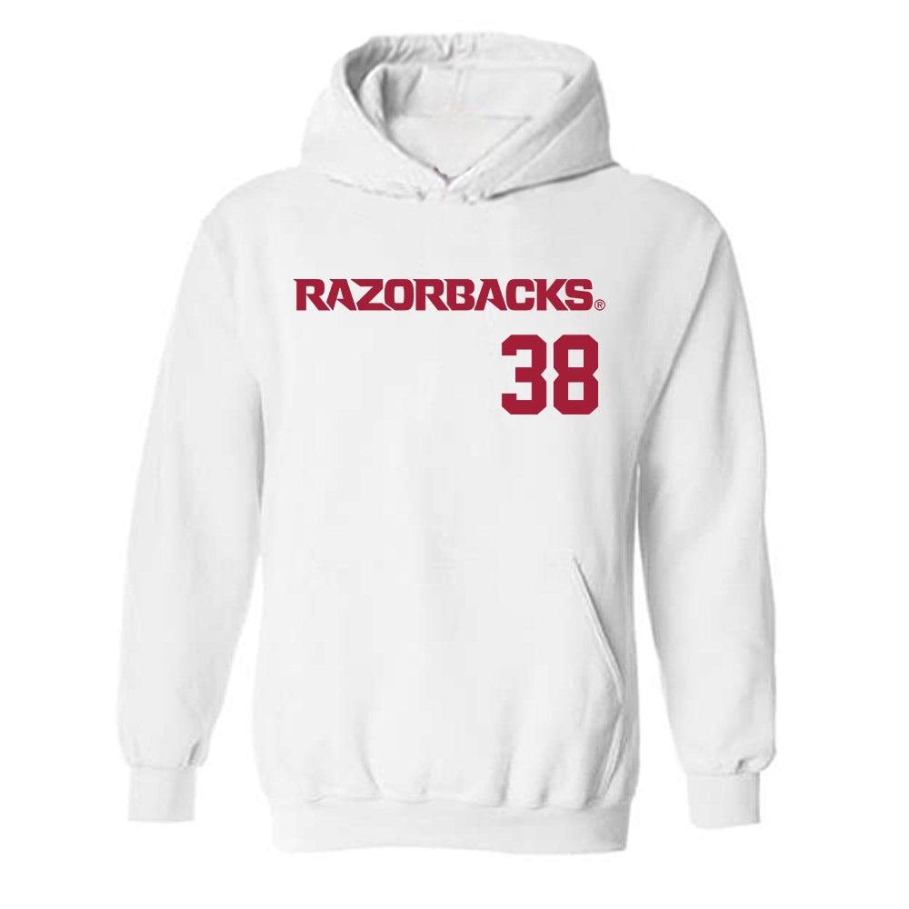 Arkansas - NCAA Baseball : Colin Fisher - Hooded Sweatshirt Replica Shersey