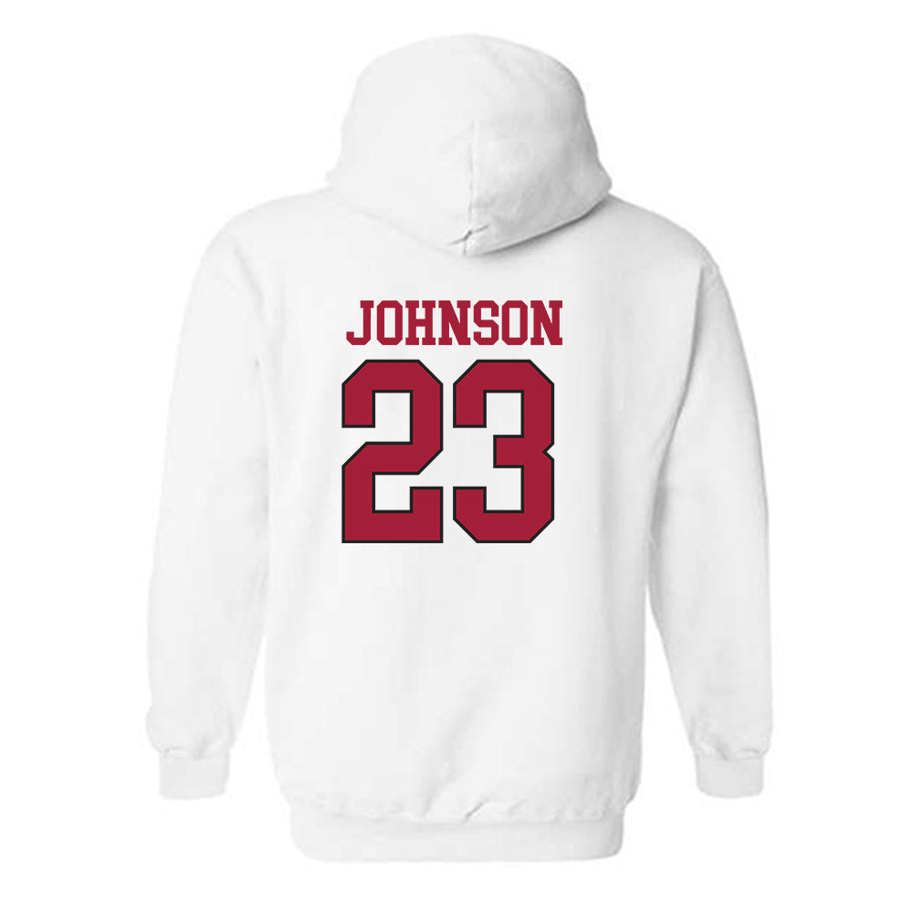 Arkansas - NCAA Softball : Reagan Johnson - Hooded Sweatshirt Replica Shersey