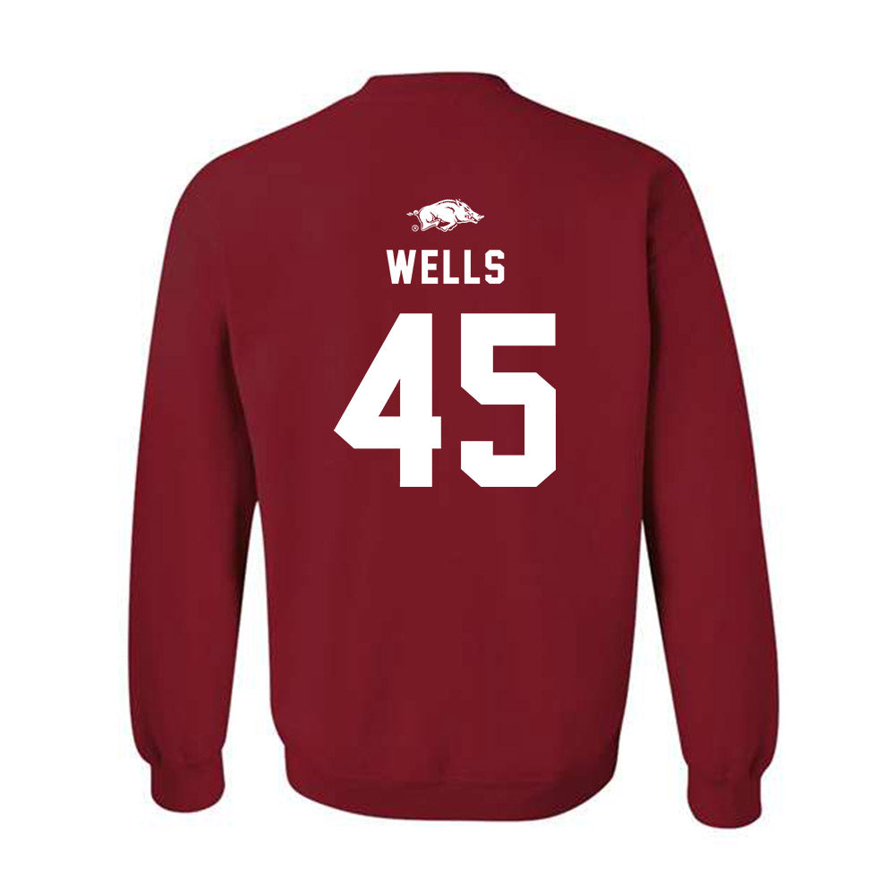 Arkansas - NCAA Softball : Jayden Wells - Crewneck Sweatshirt Replica Shersey