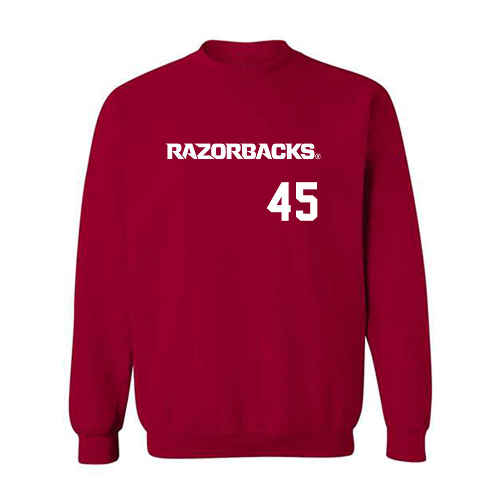 Arkansas - NCAA Softball : Jayden Wells - Crewneck Sweatshirt Replica Shersey