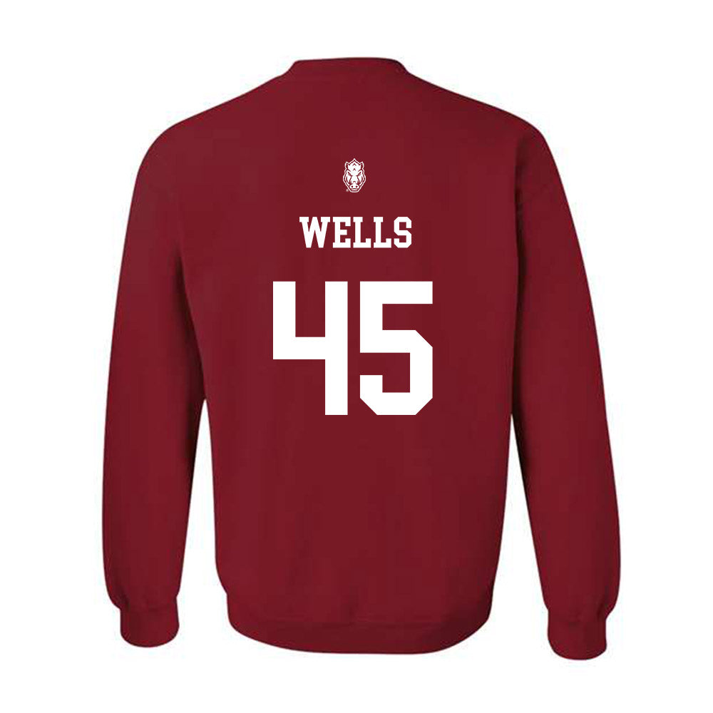 Arkansas - NCAA Softball : Jayden Wells - Crewneck Sweatshirt Classic Shersey