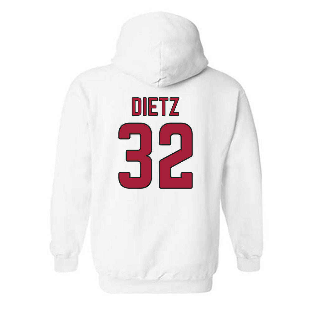 Arkansas - NCAA Baseball : Hunter Dietz - Hooded Sweatshirt Sports Shersey
