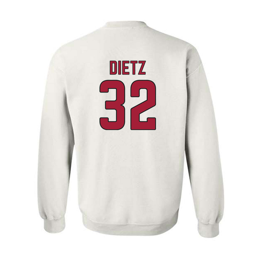 Arkansas - NCAA Baseball : Hunter Dietz - Crewneck Sweatshirt Sports Shersey
