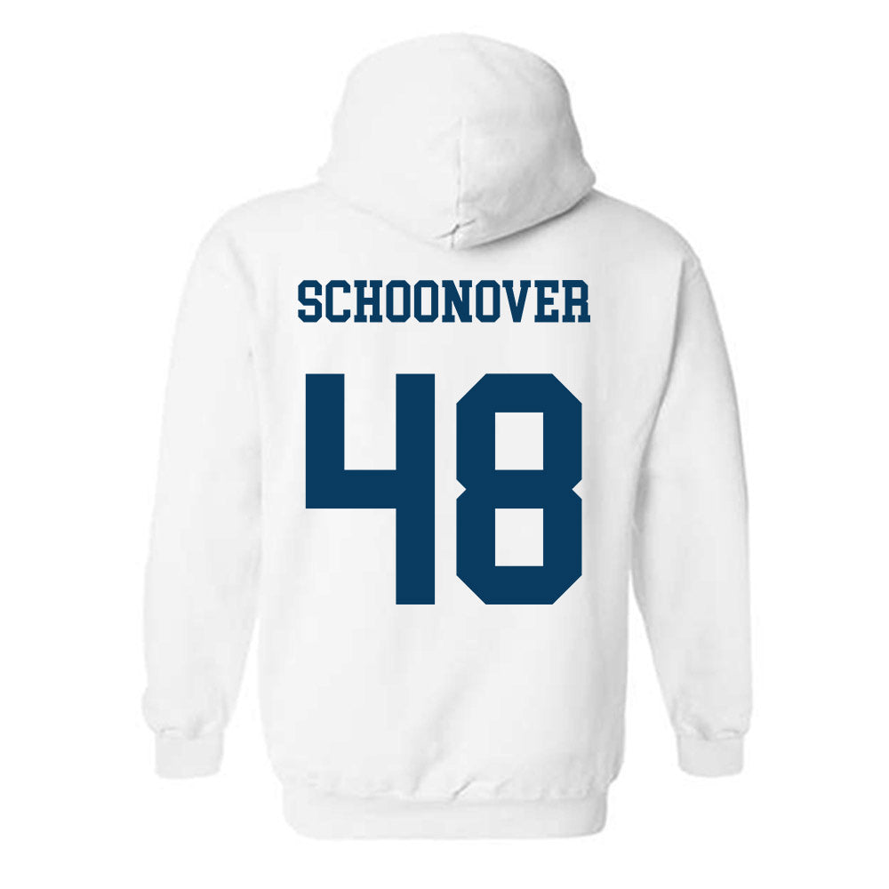BYU - NCAA Football : Bodie Schoonover Home Shersey Hooded Sweatshirt