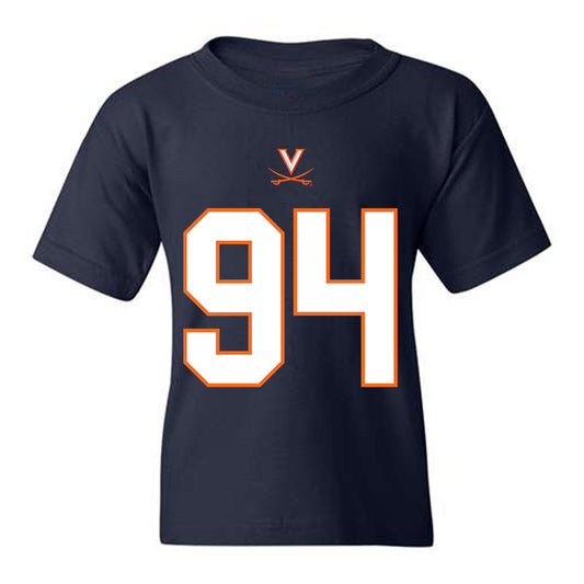 Virginia - NCAA Football : Hayden Rollison - Shersey Youth T-Shirt