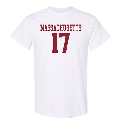 UMass - NCAA Football : Dallas Elliott - Uniform White Shersey Short Sleeve T-Shirt