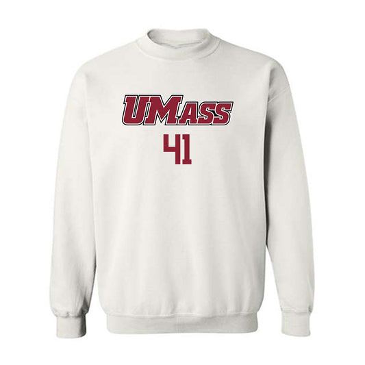 UMass - NCAA Baseball : Justin Masteralexis - Crewneck Sweatshirt Replica Shersey