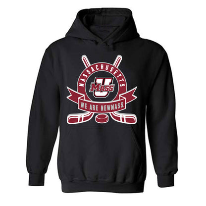 UMass - NCAA Men's Ice Hockey : Jack Musa - Hooded Sweatshirt Sports Shersey