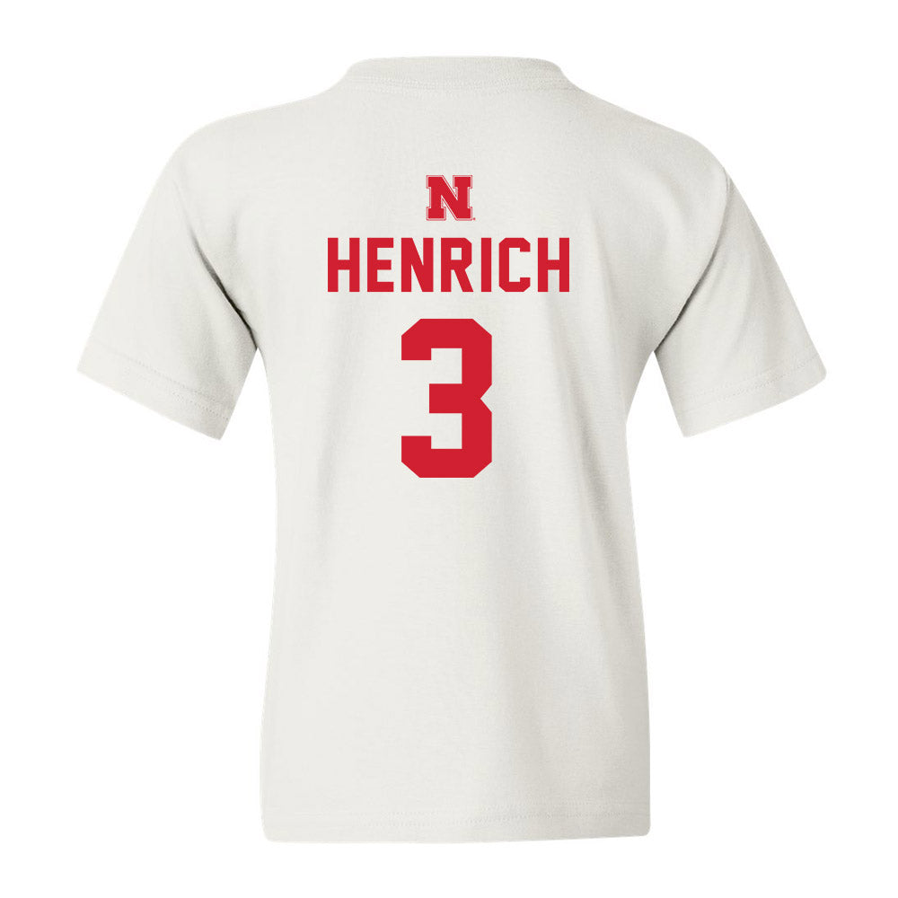 Nebraska - NCAA Football : Nick Henrich - Youth T-Shirt Sports Shersey