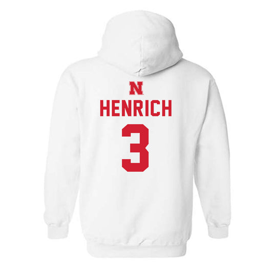 Nebraska - NCAA Football : Nick Henrich - Hooded Sweatshirt Sports Shersey