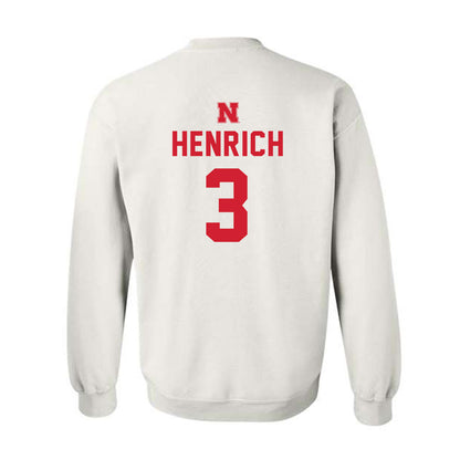 Nebraska - NCAA Football : Nick Henrich - Crewneck Sweatshirt Sports Shersey