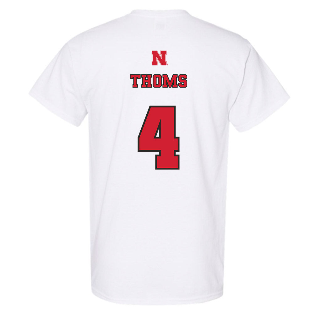 Nebraska - NCAA Softball : Malia Thoms - T-Shirt Sports Shersey