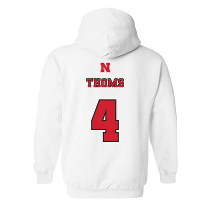 Nebraska - NCAA Softball : Malia Thoms - Hooded Sweatshirt Sports Shersey