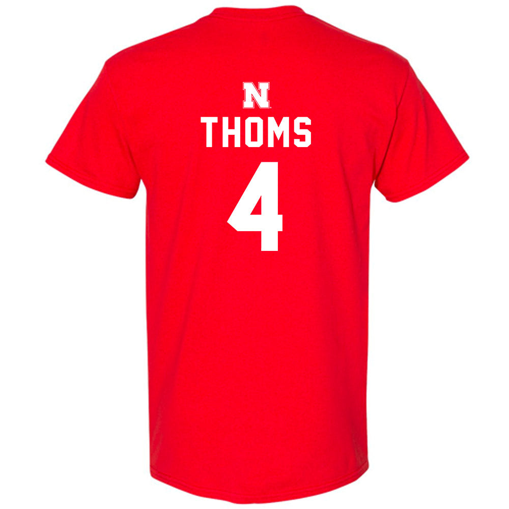 Nebraska - NCAA Softball : Malia Thoms - T-Shirt Replica Shersey