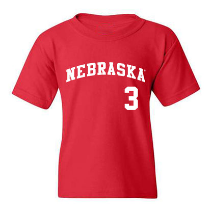 Nebraska - NCAA Softball : Bella Bacon - Youth T-Shirt Replica Shersey