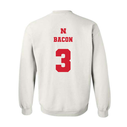 Nebraska - NCAA Softball : Bella Bacon - Crewneck Sweatshirt Classic Shersey