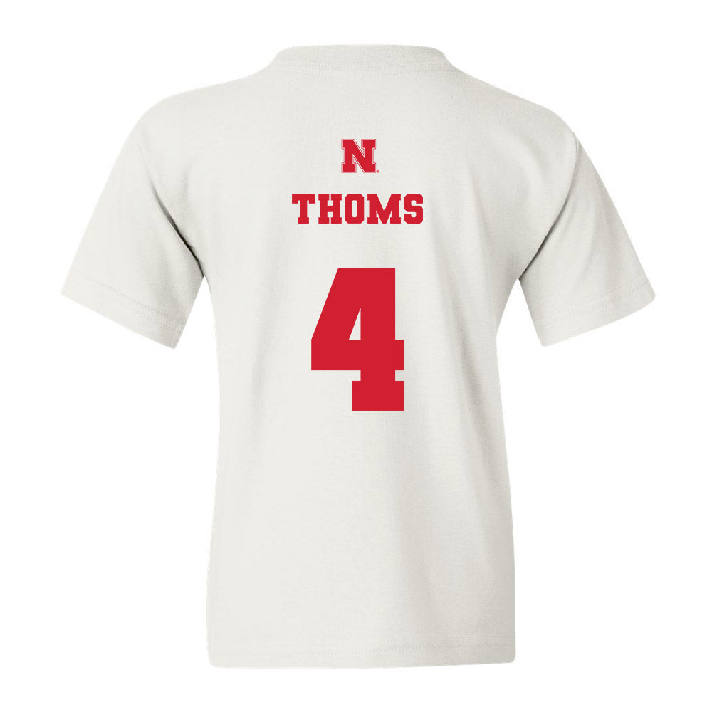 Nebraska - NCAA Softball : Malia Thoms - Youth T-Shirt Classic Shersey