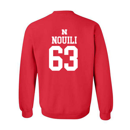 Nebraska - NCAA Football : Nouredin Nouili - Generic Red Shersey Sweatshirt