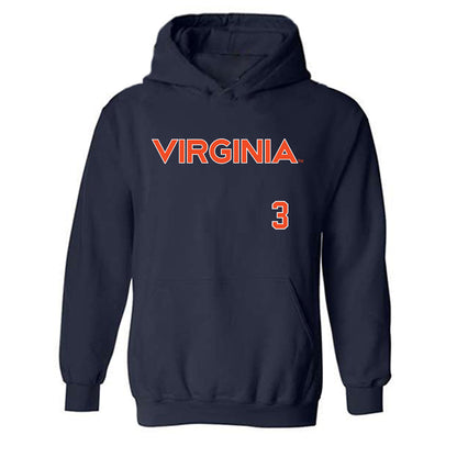 Virginia - NCAA Softball : Courtney Layne - Hooded Sweatshirt Replica Shersey