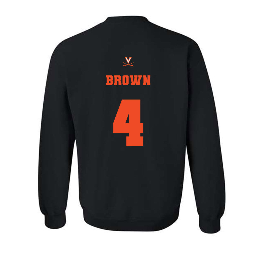 Virginia - NCAA Women's Basketball : Jillian Brown - Crewneck Sweatshirt Classic Shersey