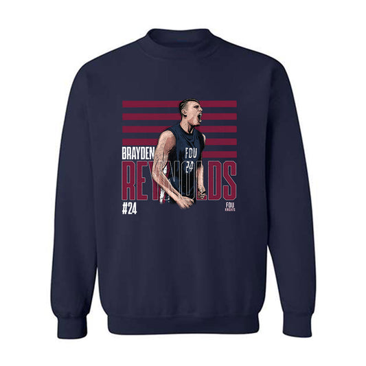 FDU - NCAA Men's Basketball : Brayden Reynolds Illustration Sweatshirt