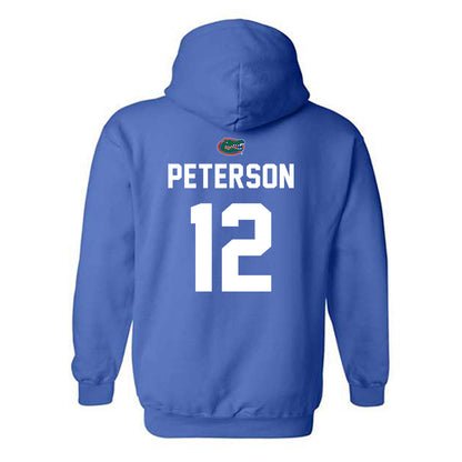 Florida - NCAA Baseball : Liam Peterson - Hooded Sweatshirt Replica Shersey
