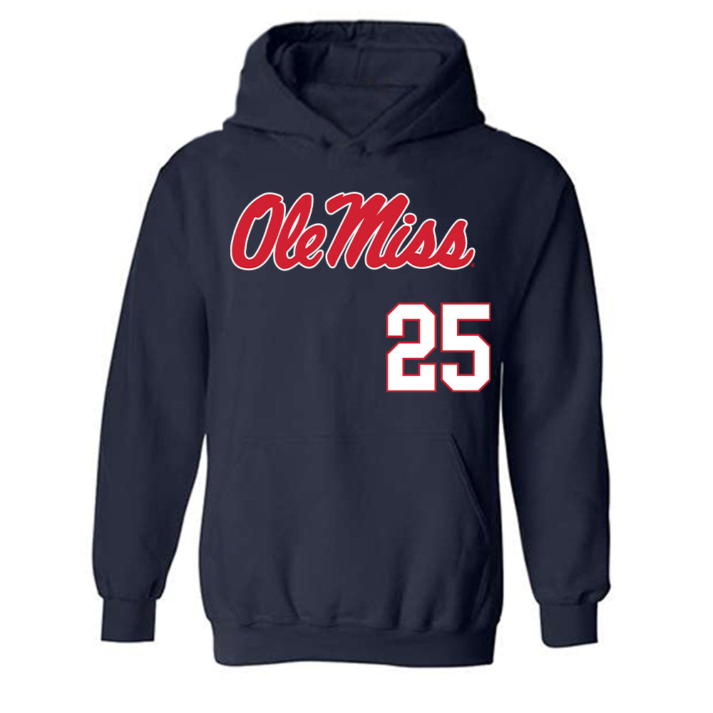Ole Miss - NCAA Softball : Tenly Grisham - Hooded Sweatshirt Replica Shersey