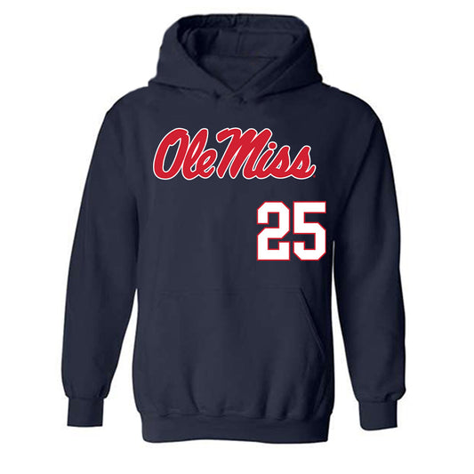 Ole Miss - NCAA Softball : Tenly Grisham - Hooded Sweatshirt Replica Shersey