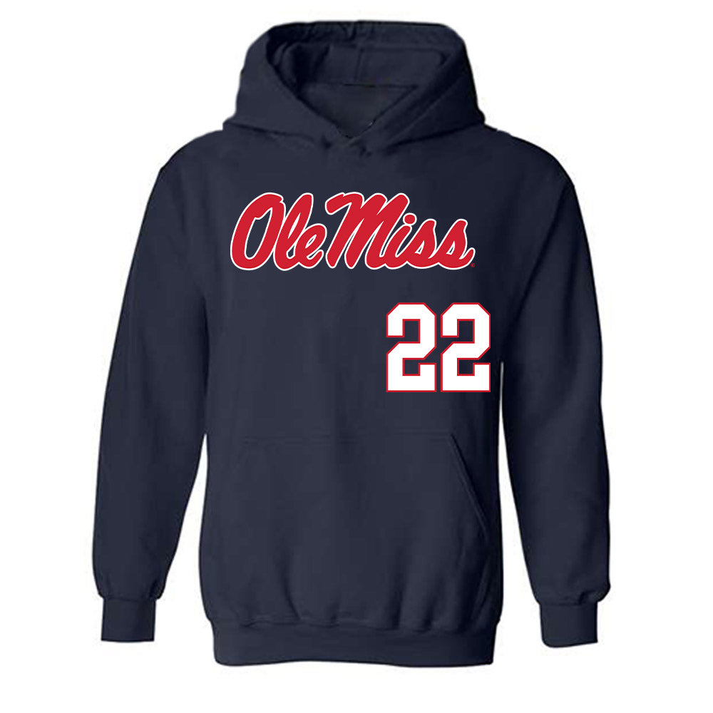 Ole Miss - NCAA Softball : Taylor Malvin - Hooded Sweatshirt Replica Shersey
