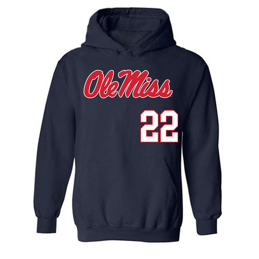 Ole Miss - NCAA Softball : Taylor Malvin - Hooded Sweatshirt Replica Shersey