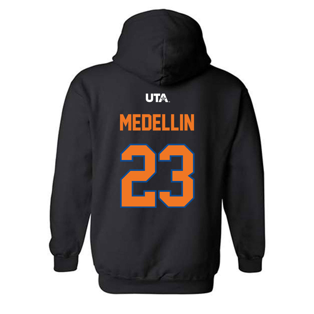 Texas Arlington - NCAA Baseball : JoJo Medellin - Hooded Sweatshirt Sports Shersey