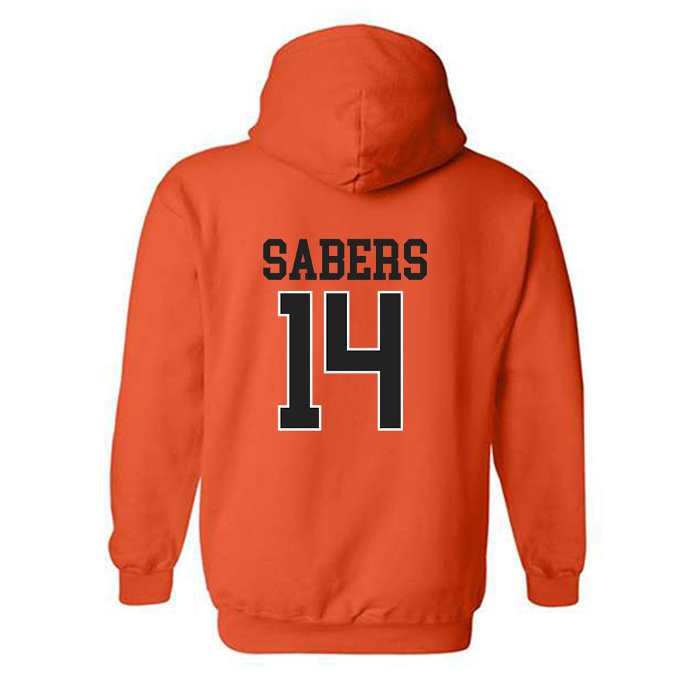 Campbell - NCAA Baseball : Zach Sabers - Hooded Sweatshirt Replica Shersey