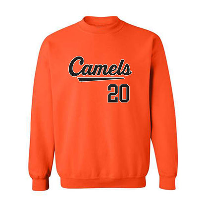Campbell - NCAA Baseball : David Rossow - Crewneck Sweatshirt Replica Shersey