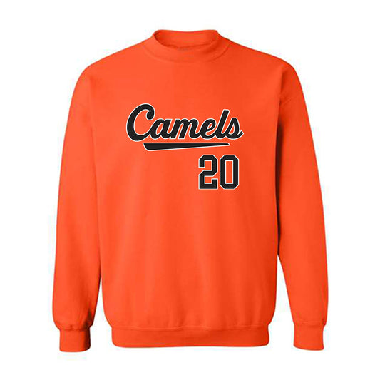 Campbell - NCAA Baseball : David Rossow - Crewneck Sweatshirt Replica Shersey