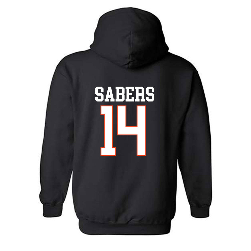 Campbell - NCAA Baseball : Zach Sabers - Hooded Sweatshirt Replica Shersey