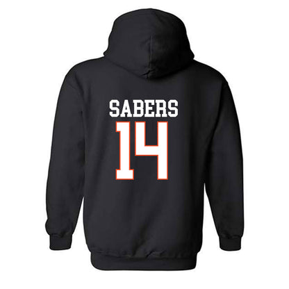 Campbell - NCAA Baseball : Zach Sabers - Hooded Sweatshirt Replica Shersey