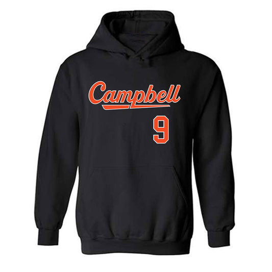 Campbell - NCAA Baseball : Andrew Schuldt - Hooded Sweatshirt Replica Shersey