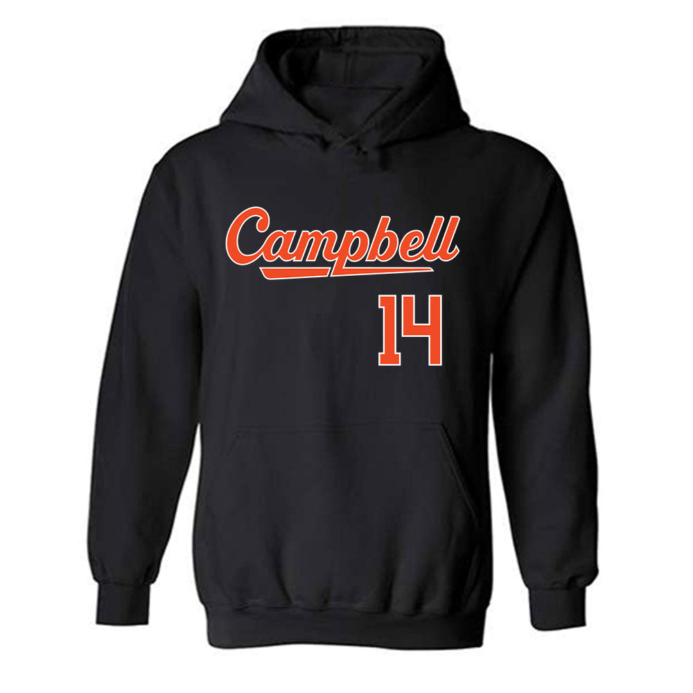 Campbell - NCAA Baseball : Zach Sabers - Hooded Sweatshirt Replica Shersey
