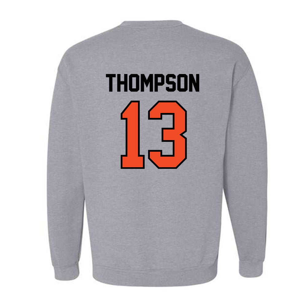 Campbell - NCAA Baseball : Jackson Thompson - Crewneck Sweatshirt Classic Shersey