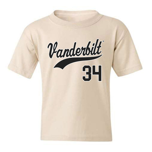 Vanderbilt - NCAA Baseball : Brennan Seiber - Youth T-Shirt Replica Shersey