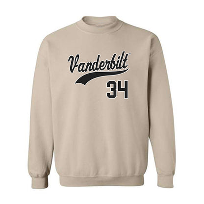 Vanderbilt - NCAA Baseball : Brennan Seiber - Crewneck Sweatshirt Replica Shersey
