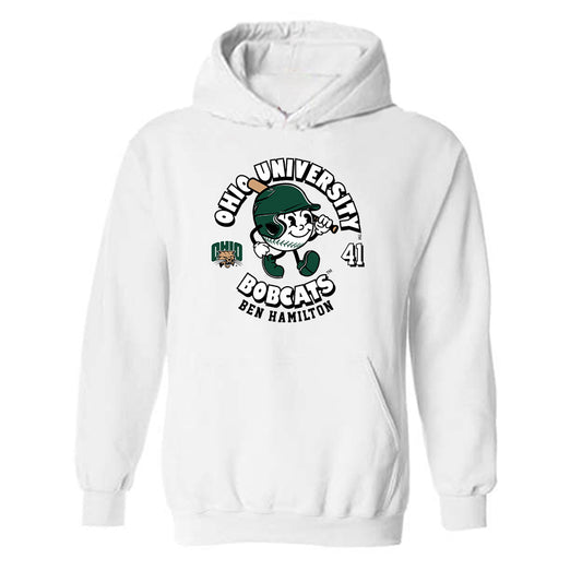 Ohio - NCAA Baseball : Ben Hamilton Fashion Shersey Hooded Sweatshirt